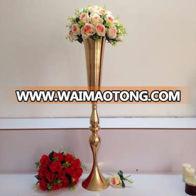 88cm Tall Gold Table centerpiece Wedding flower vase Wedding decoration