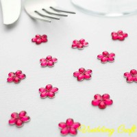 Pink Acrylic Wedding Flower Scatters For Party Decoration